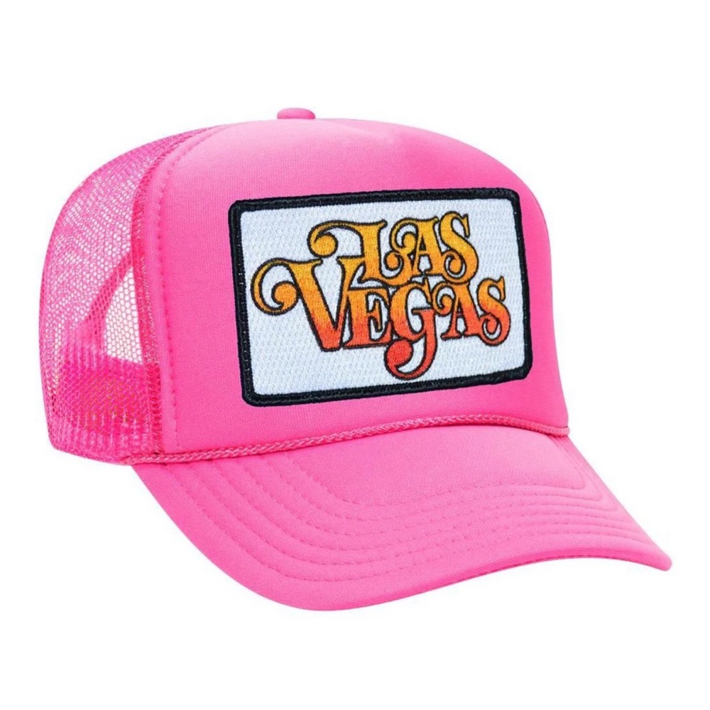 Aviator Nation Pink Las Vegas Trucker Hat